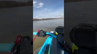 22 Jet blaster yamaha jetski Lawrenceburg Indiana Ohio river March 2022 [upl. by Ardnala]