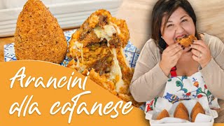 Arancini alla Catanese  Ricetta Siciliana  Valeria Raciti [upl. by Akilegna]