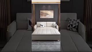 Modern multifunctional fabric foldable solid wood sofa bed living room sofabed sofa bed [upl. by Miah545]