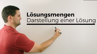 Lösungsmengen Darstellung einer Lösung bei GleichungenUngleichungen  Mathe by Daniel Jung [upl. by Onder]