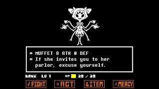 Undertale Muffet No Damage Pacifist  Post Battle Dialogue [upl. by Airlia205]