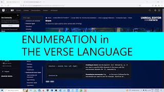 Enumeration in the Verse Programming Language see updated video in the description [upl. by Etessil612]