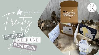 FREUTAG  Urlaub am Meer und in den Bergen  MiniAlbum basteln  Neuheiten Creative Depot  Juni 24 [upl. by Meela139]