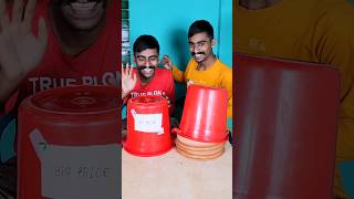 OMG Red bucket challenge with surprise 🤣 Whose luck was bad 😅 Excited Bro shorts [upl. by Atiuqiram]