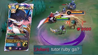 Ketika Julian Salah Pilih Lawan  Lock Sampe Coklat Ruby Build True Damage [upl. by Ianteen]