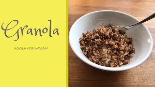 koolhydraatarme granola  koolhydraatarm  keto [upl. by Gorlicki821]