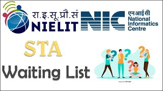 NIELIT NIC 2020 Waiting List for Scientific Technical Assistant A [upl. by Ynnattirb]