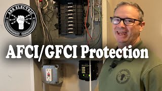 Hack for AFCIGFCI protection in obsolete panels ABR Electric Anna TX [upl. by Ilanos]