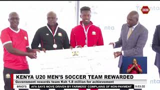 Kenya Harambee rising stars U20 team has been gifted 18 million by ministry of sport [upl. by Yesnil]