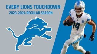 Every Detroit Lions Touchdown 20232024 Regular Season [upl. by Ruthann537]