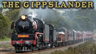 DoubleHeaded Steam Trains Race to Gippsland Steamrail Victorias Gippslander  R761 A2 986 [upl. by Curnin]