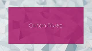 Clifton Rivas  appearance [upl. by Bridgette]