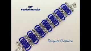 Bicone Seed Beads Bracelet [upl. by Dallis]