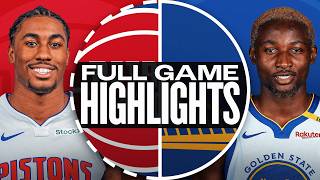 PISTONS at WARRIORS  NBA PRESEASON FULL GAME HIGHLIGHTS  October 13 2024 [upl. by Pazia139]