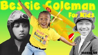 Bessie Coleman for Kids  The First Black Female Pilot  Kids Black History [upl. by Carlee]