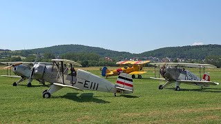 Buecker Tiger Moth Stampe amp Stearman  Vintage Biplanes  Airshow Gelnhausen 2023 [upl. by Ribaudo]