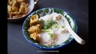 Easy and Quick Chinese Rice Congee with Leftover Cooked Rice [upl. by Ardnoet]