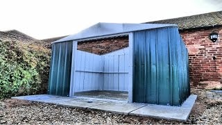 Yardmaster Metal Garden Shed Build Stop Motion Timelapse [upl. by Sanburn888]