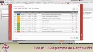 Produisez en quelques minutes un diagramme de Gantt pro sur PowerPoint [upl. by Reinold474]