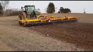 John Deere 8380  8m Agrisem Vibromulch [upl. by Aznerol]