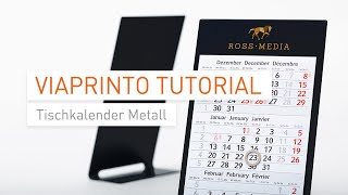 Tutorial amp Unboxing Tischkalender Metall in InDesign gestalten [upl. by Atsejam]