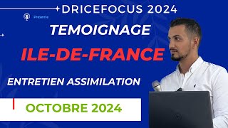 Demande nationalité française  entretien assimilation naturalisation française questions témoignage [upl. by Lindblad]