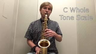 Both Whole Tone Scales for Alto Saxophone [upl. by Yarvis]