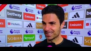 Mikel Arteta Post Match Interview Arsenal vs Bournemouth 30 [upl. by Gregoire]