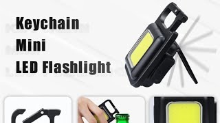 Cob Rechargeable Keychain Light [upl. by Guimond794]