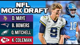 2024 NFL Mock Draft With BIG Trades [upl. by Tiat692]