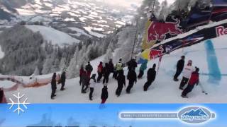 Kitzbuhel Hahnenkamm  Extreme Mausefalle section [upl. by Maurer]