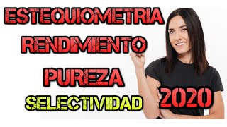 Problemas de ESTEQUIOMETRIA con RENDIMIENTO Y PUREZA Ejercicios de estequiometria resueltos [upl. by Aldredge]