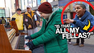 I Played MEME SONGS On Piano In Public [upl. by Aiciles]