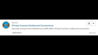 Private Connect Outbound Connections Salesforce Trailhead Answers [upl. by Jain]