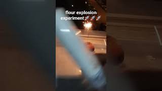 flour explosion experiment [upl. by Hayilaa]