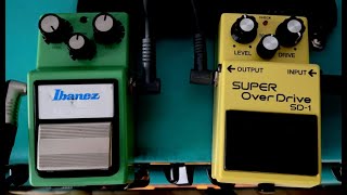 Grandes Overdrives Ibanez TS9 Vs Boss SD1 [upl. by Witte]