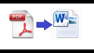 Convertire da PDF a DOC [upl. by Dustman9]