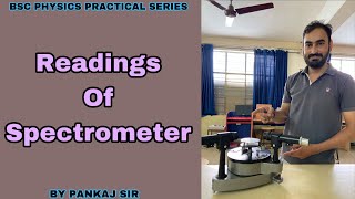 How to Use Spectrometer in Hindi  Readings  Optics Practical  BSC 3rd Sem All University [upl. by Gitlow]