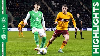 Highlights Hibernian 2 Motherwell 2  cinch Premiership [upl. by Earahc]