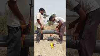 🌾 Irrigation system pipe joint fixing process 🌾 irrigation punjabisong youtubeshorts plumber [upl. by Esinart]