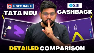 TATA Neu Infinity Vs SBI Cashback Credit Card 🤗 [upl. by Lesya]