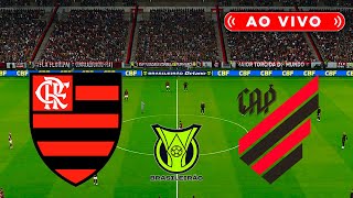 SIMULADO NO PES21 FLAMENGO X ATHLETICO PARANAENSE AO VIVO COM IMAGENS DIRETO DO BRASILEIRÃO SERIE A [upl. by Acinej]