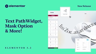 Introducing Elementor 32 Text Path Widget Mask Options amp More [upl. by Ahsed]