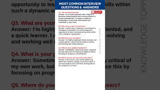 5 Most Important Job Interview Questions and Answers [upl. by Kore]