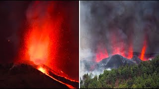 Vulkanutbrottet på La Palma • Fontän av lava [upl. by Oos]