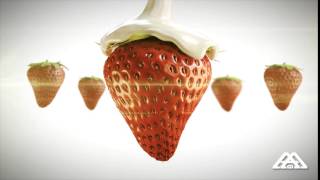 Strawberry realflow  maya 3D [upl. by Tallu]