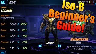 Beginners Guide to Iso8  Getting started on the right foot  MSF  Marvel Strike Force [upl. by Maroj622]