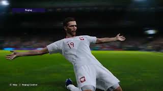 poland 10  ceskes republic 0 PES 21 GAMEPLAY [upl. by Brittni]