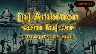 n Ambition meaning strong desire goal with 5 examples [upl. by Vogele]