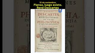 Pienso luego existo René Descartes shorts historiacultural culturageneral [upl. by Tterraj]